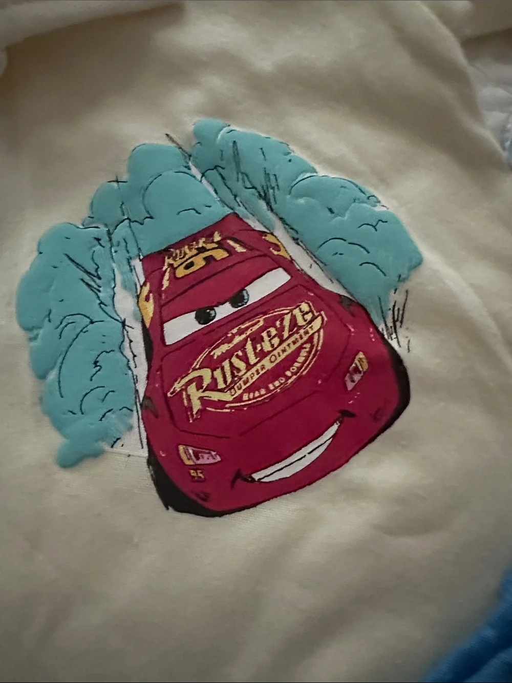3T Disney Pixar Cars Lightning McQueen Polo Set - Cream & Blue